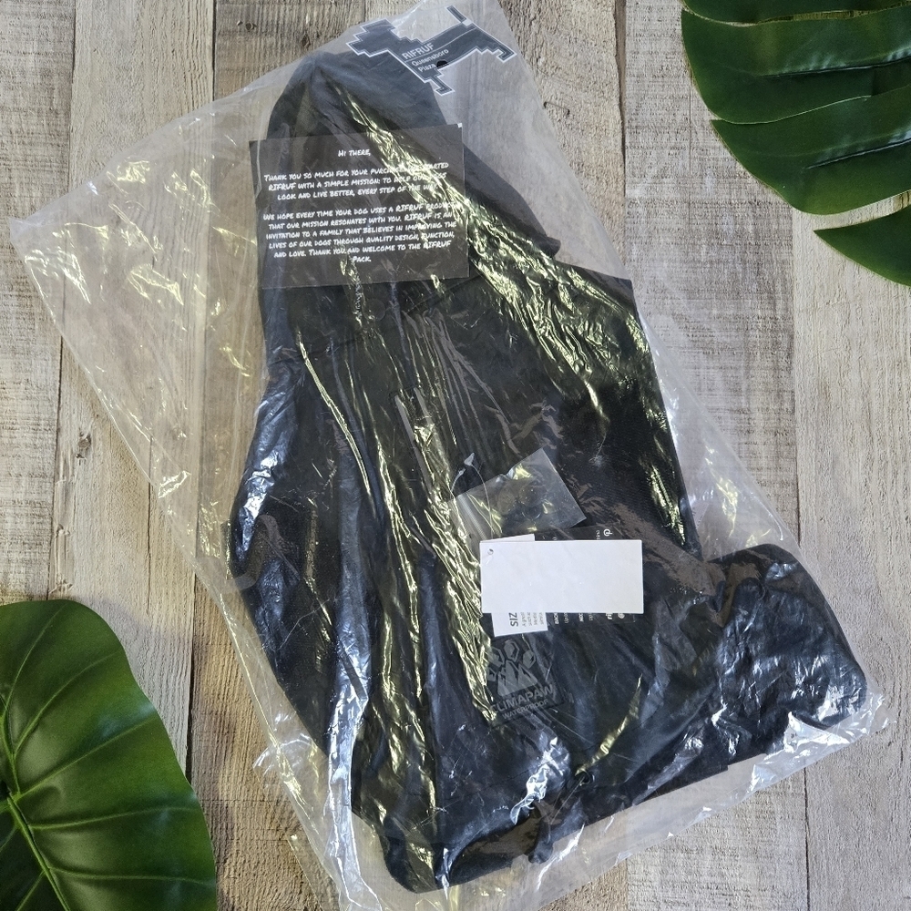 RIFRUF | Stormhunter Dog Raincoat in Truffle (black) sz 10 - Picture 7 of 10